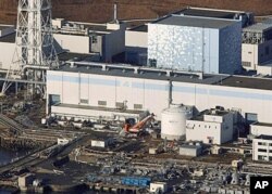 在地震中受損的日本福島核電站