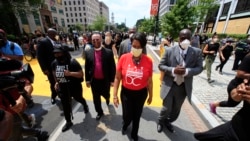 Mayor de Washington DC, Muriel Bowser participa em protestos, 5 de junho