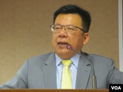 台灣執政黨民進黨立委李俊俋(美國之音張永泰拍攝)