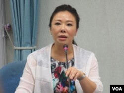 台灣在野黨國民黨立委李彥秀。（美國之音張永泰拍攝）