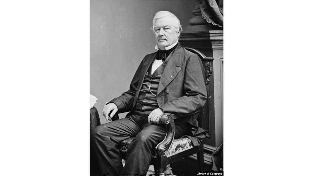 Millard Fillmore portrait by Matthew Brady, circa 1860.