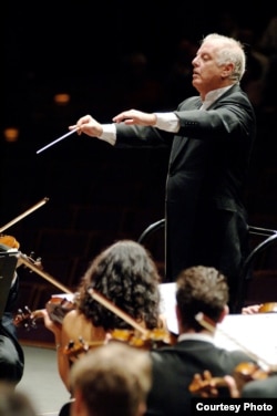 "Music is an example of the necessity of dialogue," conductor Daniel Barenboim says. (Credit: Monika Ritterhaus)