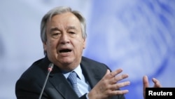 Le secrétaire général des Nations unies, Antonio Guterres, 1er juin 2017.