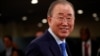 FILE - Former United Nations Secretary General Ban Ki-moon in New York, September 24, 2019.