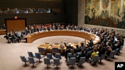 Une réunion du Conseil de sécurité de Nations unies , à New York, Etats-Unis, 2 mars 2016.
