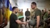 Ukraine's President Volodymyr Zelenskiy awards Ukrainian service members during his visit to a frontline, amid Russia's attack on Ukraine, near the city of Pokrovsk, Donetsk region, Ukraine, June 26, 2024.