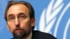 FILE - Jordan's Prince Zeid Ra'ad Zeid al-Hussein, U.N. High Commissioner for Human Rights pauses during a news conference at the United Nations European headquarters in Geneva, Oct. 16, 2014. 