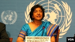 Alta comissària para os direitos humanos Navi Pillay