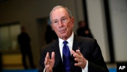 Michael Bloomberg, envoyé spécial de l'ONU pour le changement climatique, Paris, le 12 décembre 2017