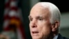 FILE - Senate Armed Services Committee Chairman Sen. John McCain, R-Ariz. speaks on Capitol Hill in Washington, June 13, 2017.
