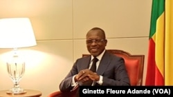 Le président du Bénin, Patrice Talon, à Cotonou, le 11 décembre 2017 (VOA/Ginette Fleure Adande)