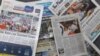 Media coverage on Kem Ley's murder in Phnom Penh, Cambodia. (Neou Vannarin/VOA Khmer)