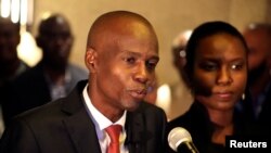 Jovenel Moise et son épouse Martine, Port-au-Prince, Haiti, le 28 novembre 2016.(REUTERS/Jeanty Junior Augustin)