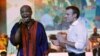 Emmanuel Macron Tare Da Femi Kuti a gidan rawar tunawa da shahararren mawaki Fela Kuti