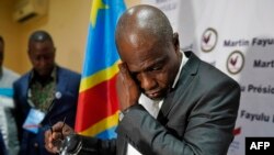 L'opposant Martin Fayulu, à Kinshasa, RDC, 10 janvier 2019.