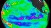 FILE - Oceanographic satellite released by NASA April 21, 2008, depicts a La Nina blanketing the Pacific Ocean near the equator. 