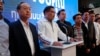 Uttama Savanayana, Palang Pracharat Party leader, holds a news conference during the general election in Bangkok, Thailand, March 24, 2019.