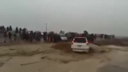 Un jeep emportée par l'eau à Lubumbashi (vidéo)