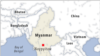 Myanmar borders China to its northeast.