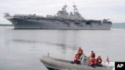 美軍艦艇曾於2003年駛到菲律賓蘇碧灣(資料圖片)