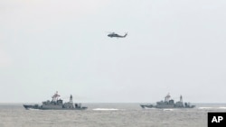 台灣海軍在宜蘭縣舉行的軍事演習（2018年4月13號）