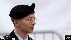 Le soldat Bradley Manning, le 21 mai 2013, à Fort Meade dans le Maryland aux USA (AP Photo/Patrick Semansky)