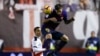 Le défenseur de Barcelone Clement Lenglet dispute le ballon avec Raul de Tomas, Espagne, le 3 novembre 2018. (Photo: BENJAMIN CREMEL / AFP)