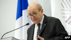 Jean-Yves Le Drian, Riga, 19 fevrier 2015
