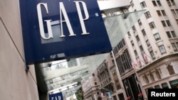 坐落在紐約第五大道上的美國休閒風服飾公司Gap的一家商店 （資料照片）