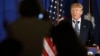 Republican presidential candidate Donald Trump speaks during a campaign stop in Kiawah Island, South Carolina, Feb. 18, 2016.