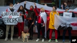 Мітинги білорусів у Литві за звільнення політичних в'язнів в Білорусі. 29 травня 2021 року. Фото AP
