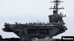 Le USS Theodore Roosevelt à l'entrée du port de Da Nang, au Vietnam, le 5 mars 2020. (Photo: Reuters)