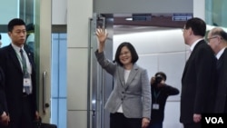 台灣總統蔡英文10月28日出訪南太平洋3個邦交國(台灣總統府圖片)