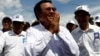 The president of the opposition Cambodia National Rescue Party, Kem Sokha, arrives at a campaign rally in Phnom Penh, Cambodia, June 2, 2017.