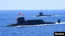 中國海軍094A型晉級戰略核潛艇。