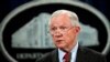FILE - United States Attorney General Jeff Sessions speaks during a news conference at the Justice Department in Washington. 