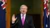 Australia's Prime Minister Kevin Rudd speaks during a press conference at the Parliament House in Canberra, Aug. 4, 2013. 