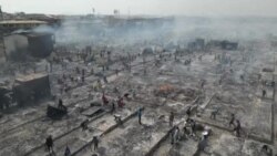 Un marché d'Accra dévasté par un incendie