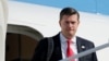 FILE - White House Staff Secretary Rob Porter arrives aboard Air Force One in Morristown, New Jersey, Aug. 4, 2017. 