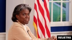На фото: Посолка США в ООН Лінда Томас-Грінфілд.