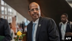 Mahmoud Ali Youssouf lors du 38e sommet de l'Union africaine au siège de l'organisation à Addis-Abeba, le 15 février 2025. AFP / Amanuel Sileshi