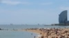 Une plage de Barcelone, le 25 mai 2016.