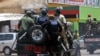 La police patrouille dans une rue de Lusaka, Zambie, 15 janvier 2018.