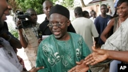 Ousainou Darboe, chef du principal parti d'opposition gambien et avocat des droits de l'Homme, était candidat de l'opposition lors de la dernière élection de 2006 en Gambie, 22 septembre 2006.
