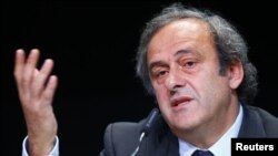 Michel Platini, président de l'UEFA