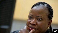 La procureure de la Cour pénale internationale (CPI) Fatou Bensouda, 27 novemvre 2013.