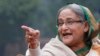 প্রাক্তন প্রধানমন্ত্রী শেখ হাসিনা। ফাইল ফটোঃ ৬ জানুয়ারি, ২০২৪। 