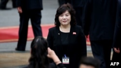 資料照：北韓新外相的崔善姬（2019年3月1日）
