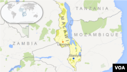 Carte du Malawi. Le lynchage a eu lieu dans le sud du pays.